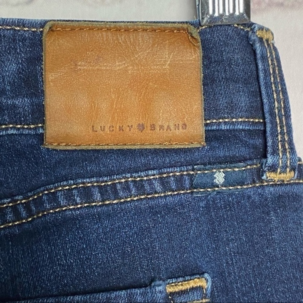 LUCKY BRAND Dark Blue Super Skinny Ankle Jeans - Picture 6 of 9